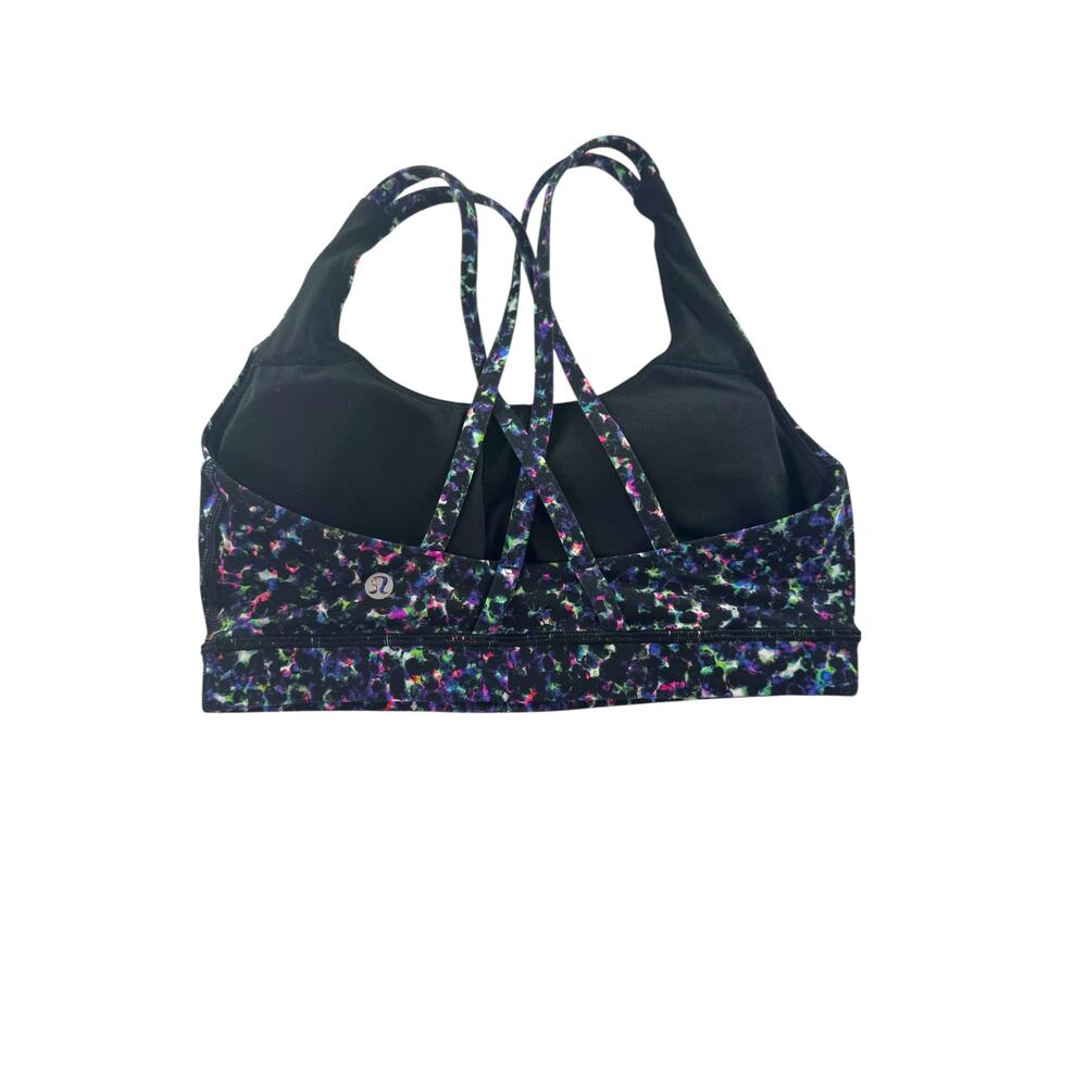 lululemon Energy Bra Size 6 Padded Summer Mirage Multi SeaWheeze Running - Picture 2 of 5